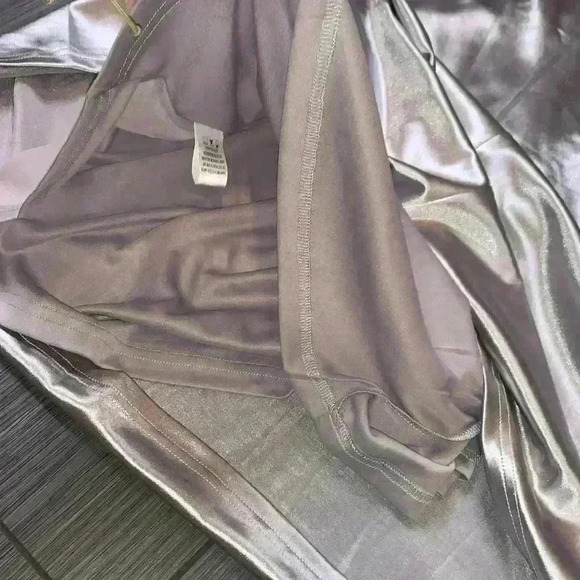 Fashion Nova Silver Alexi Corset Halter Neck Padded Bra Maxi Dress Size S - Picture 6 of 13